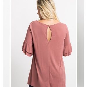 Pinkblush Tops - Pinkblush Mauve V-Neck Top Pinkblush Tops - Pinkblush Mauve V-Neck Top